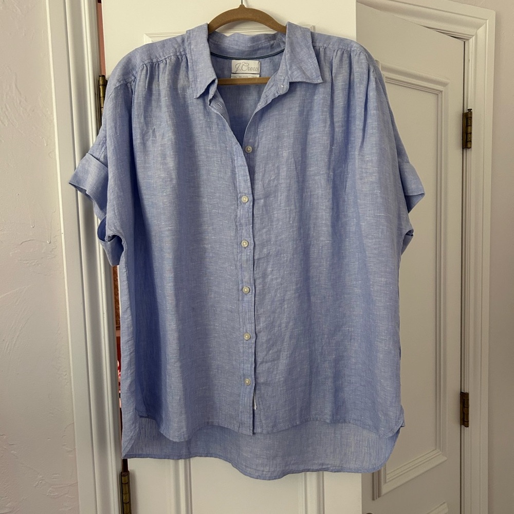 J. Crew Sky Blue Casual Button Down Shirt